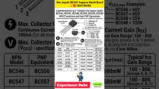 The Ultimate Transistor Cheat Sheet! 🚀💾 (NPN vs PNP)