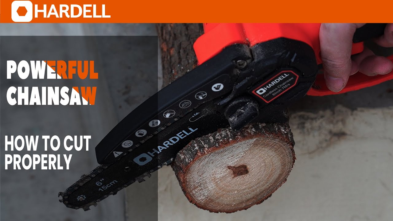 How to use the chainsaw properly#hardell #chainsaw - YouTube