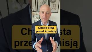 Pilot nie startuje bez check-listy. Na komisję też nie powinieneś.