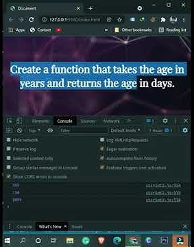 #shorts #Programming converting function calculate age in days in ...