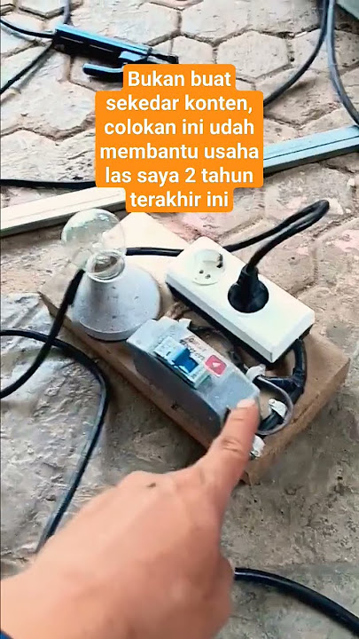 Colokan anti ngetrip untuk las 450 W, kalau ragu, tambah daya PLN aja om