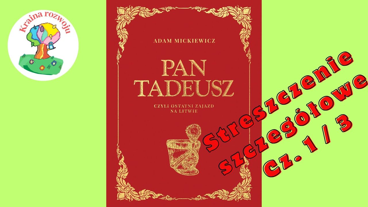 Pan Tadeusz Księga 1 Streszczenie Krótkie