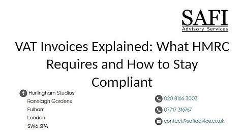 VAT Invoices Explained: What HMRC Requires and How to Stay Compliant