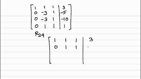 Non- Homogeneous system of equation having No solution