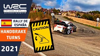 Which Rally Driver does the Best Handbrake Turn? WRC RallyRACC - Rally de España 2021