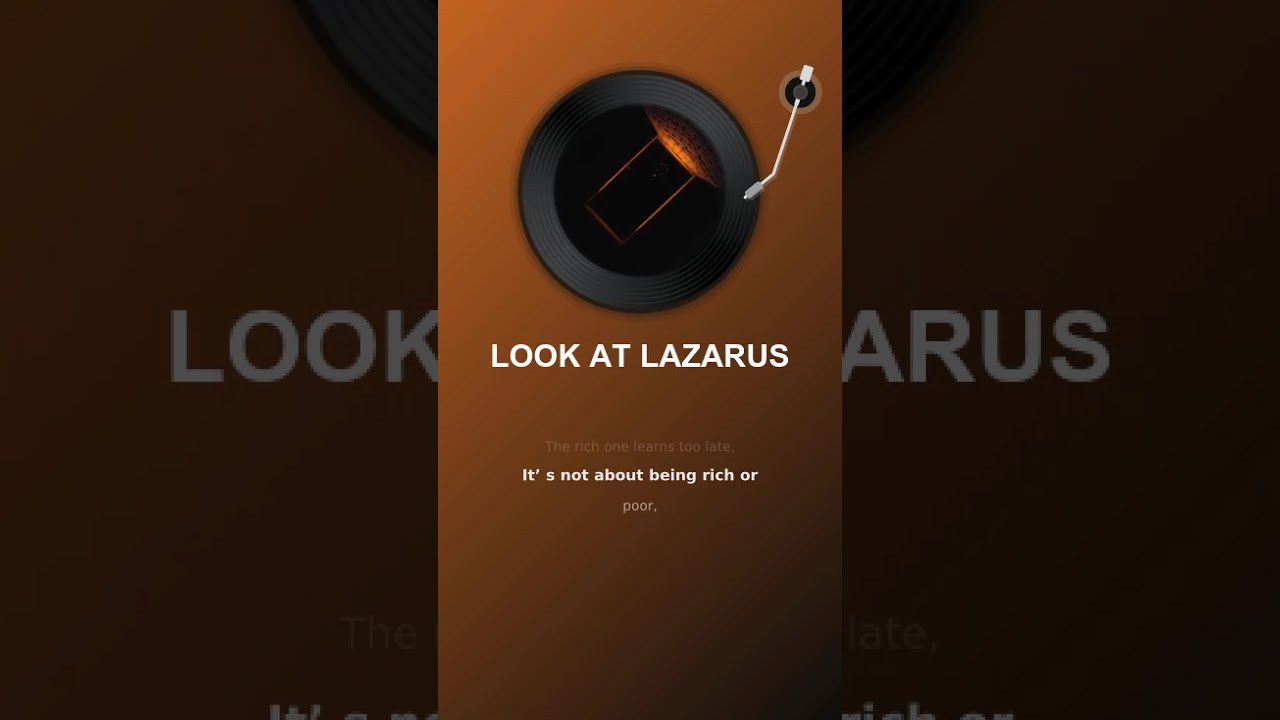 LOOK AT LAZARUS  Quinta 5 #deustemumapalavrapravoce #worshipmusic #gospelmusic