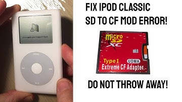 iPod Classic Mod - Fix the Folder Icon Error when using Red CF SD Adaptor with Hex Editor