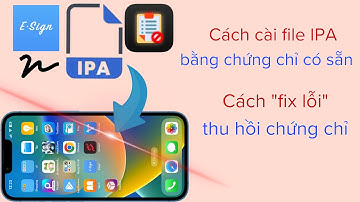 Cách cài file ipa bằng chứng chỉ có sẵn | Cách fix lỗi thu hồi chứng chỉ @hadu75tv