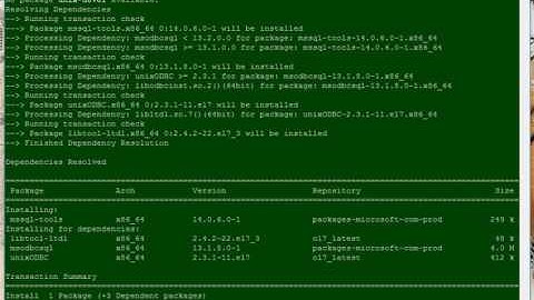 Install SQL Server on Oracle Linux 7 3