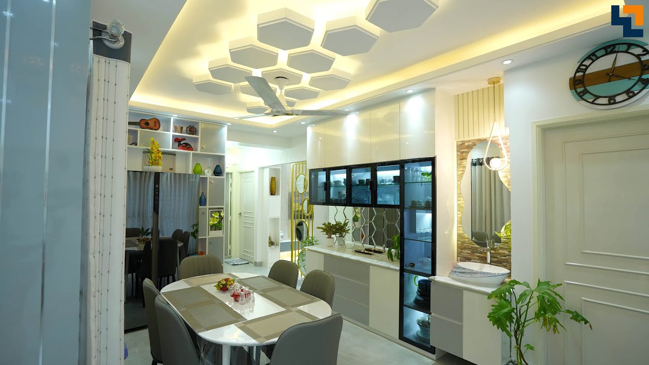 The Elegant white villa by Woodx interior | Best Interior Design house