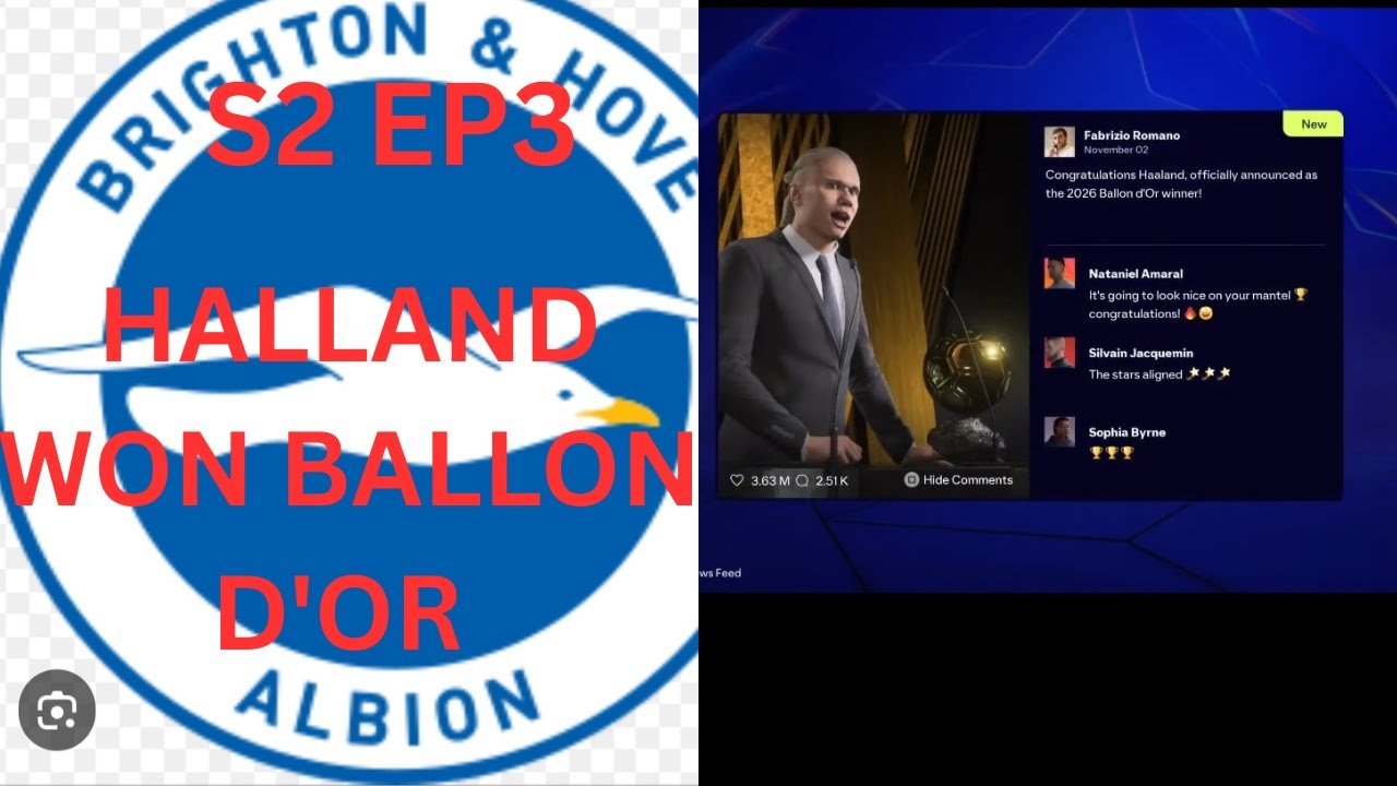 BRIGHTON F C Fc26 CAREER MODE S2 EP3