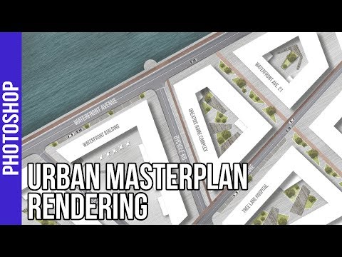 Urban Landscape Masterplan Rendering Photoshop Tutorial