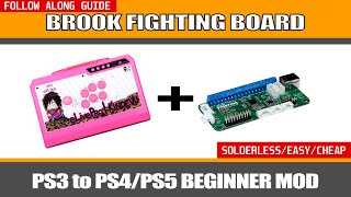 $50 Ps3 to Ps4/Ps5 Fight Stick MOD! (BROOK FIGHTING BOARD)