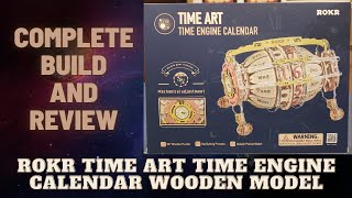 ROKR Time Art Time Engine Calendar Wooden Model Complete Build and Review