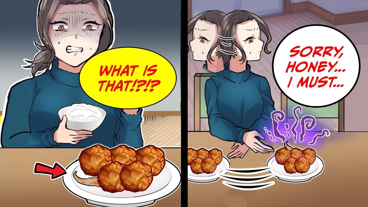 Something was definitely off about my fried chicken, so I swapped my plate with my husband's