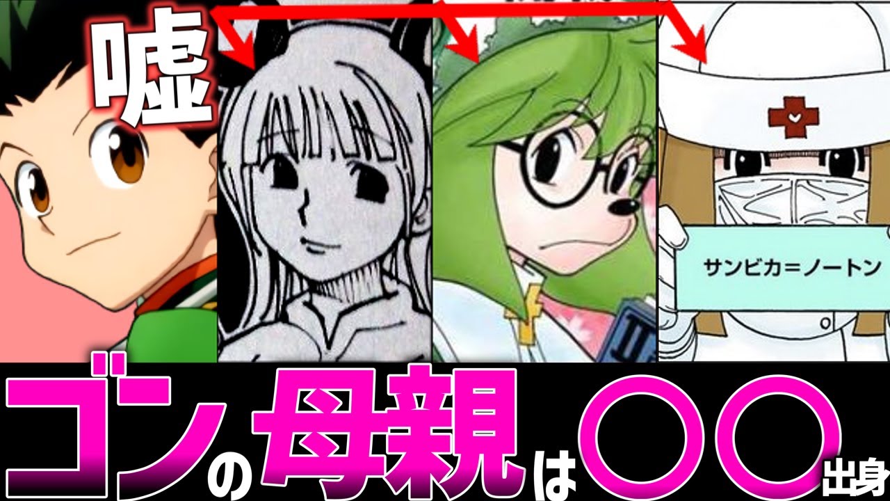 ハンターハンター ゴンの母親が既に登場 は嘘 ゴンの母親は誰なのか徹底考察 Youtube ハンターハンター ゴンの母親が既に登場 は嘘 ゴンの母親は誰なのか徹底考察 Youtube