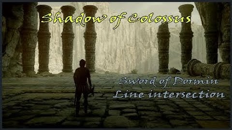 Shadow of the Colossus PS4 | Sword of Dormin and Line intersection point