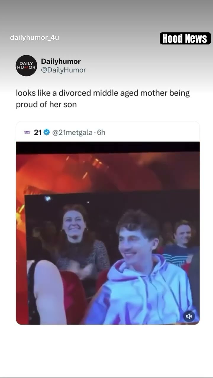 She’s so proud of him #hoodnews #trending #timotheechalamet #kyliejenner #fashion #viralvideo #dress