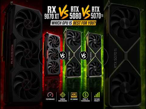 RX 9070XT VS RTX 5070Tİ VS RTX 5080 #gaming #games #gpu #pcgaming #pc #trending