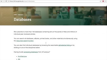 EHP Helpdesk- Navigating the FSU Database