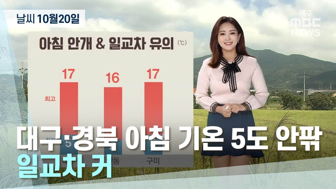 [대구MBC뉴스] 오늘의 날씨