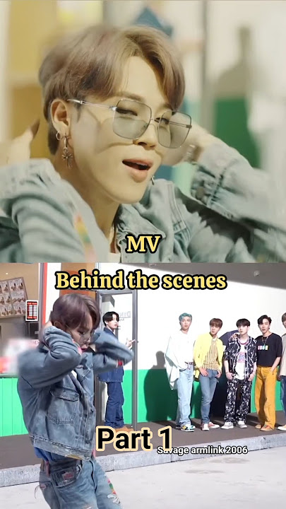 BTS dynamite behind the scenes vs MV 😍❤️‍🔥 #bts #shorts