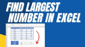 Find the Highest Number in Excel Column (Works with Blank Cells and Text Cells also)