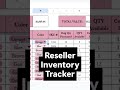 Reseller Inventory Spreadsheet Template - Easy System for Reseller Business Organization
