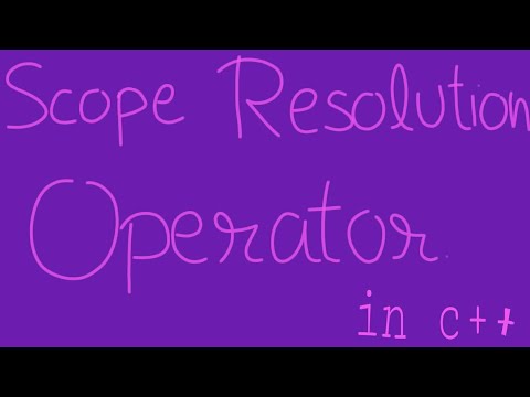 Scope resolution Operator in c++ | in hindi