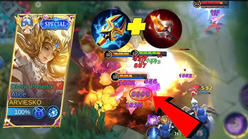 ALICE HACK DAMAGE BUILD | TOP GLOBAL ALICE | Mobile Legends