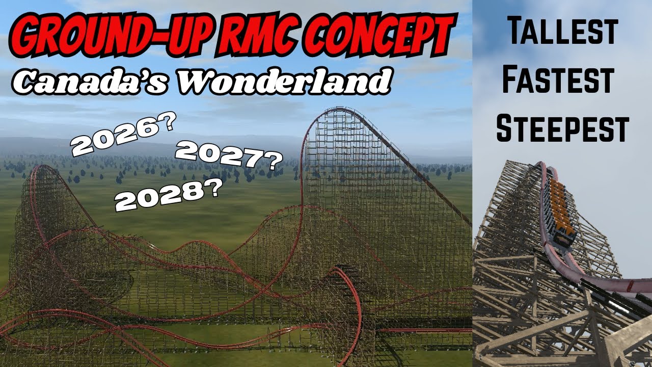 Canada's Wonderland Record Breaking RMC Hybrid Concept | Thrill Warrior
