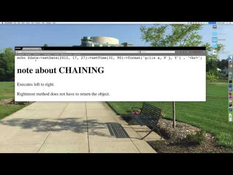 Calling chained methods in PHP