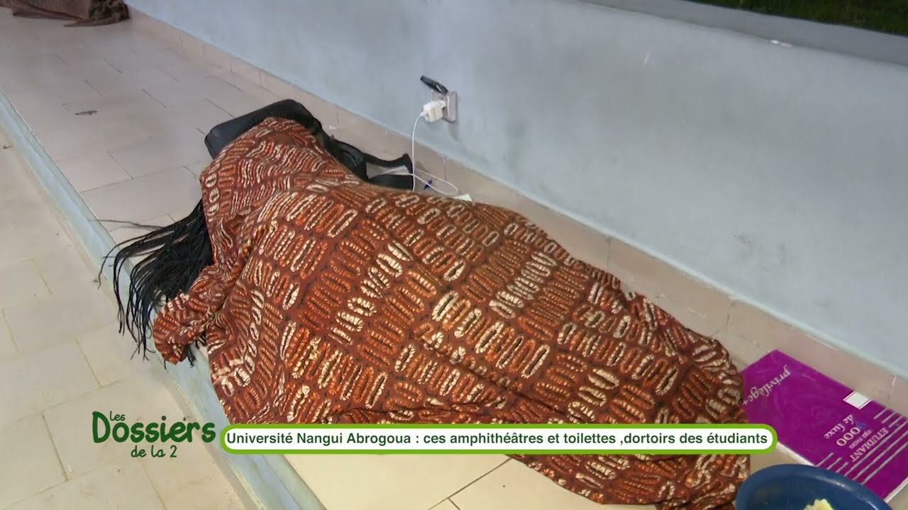 DOSSIER DE LA 2 :  Université Nangui Abrogoua: Amphitheatres et toilettes, dortoirs des etudiants