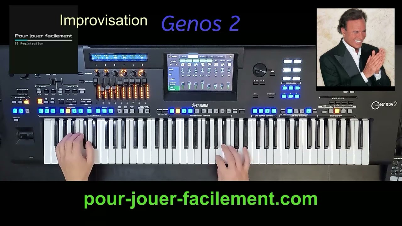 Watch Yamaha Genos 2 (Manuela) Julio Iglesias pour jouer facilement. on YouTube Watch Yamaha Genos 2 (Manuela) Julio Iglesias pour jouer facilement. on YouTube
