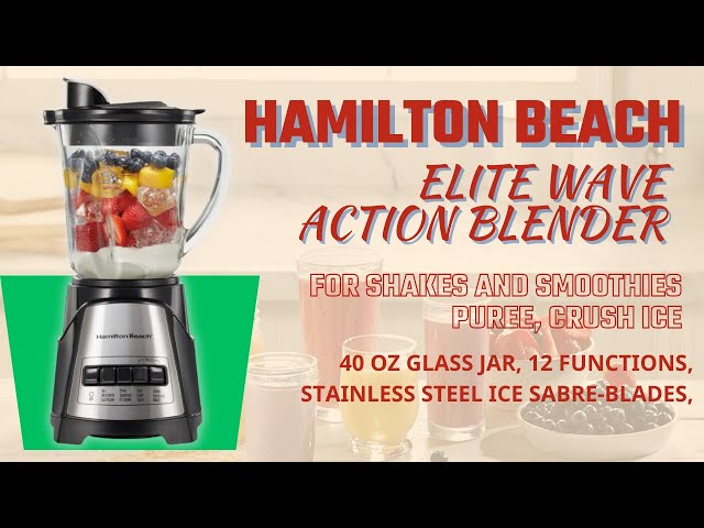 Hamilton Beach Power Elite Wave Action Blender (40 Oz) - Mixers