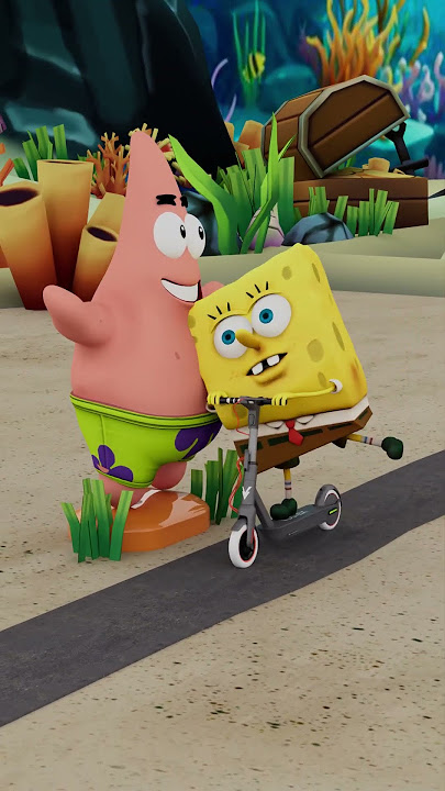 SpongeBob Gas gave new life to Patrick Statue #funny #shorts