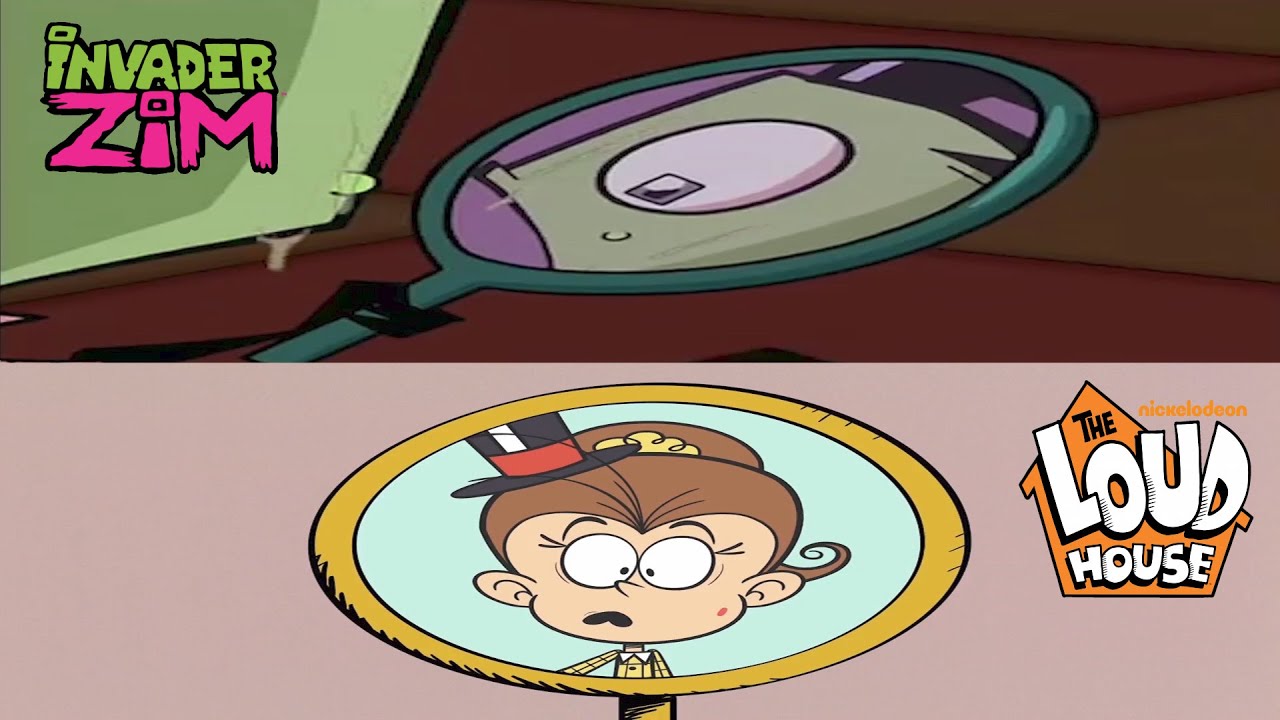 Zim and Luan Loud spotted a pimple on their face while 