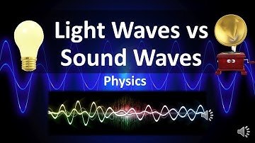 Light waves vs Sound waves | Difference Between Light And Sound Waves | Physics | The Science Stuff