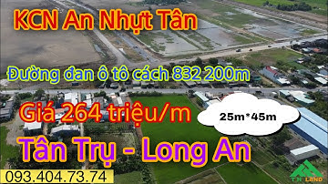 Đất thổ cư 1100m2 An Nhựt Tân - Tân Trụ - Long An cách KCN 200m giá 264 triệu