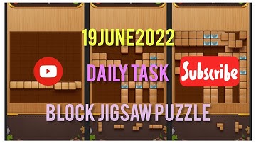 block jigsaw puzzle game daily task today solved#blockjigsawpuzzle #dailytasks 19/06/2022
