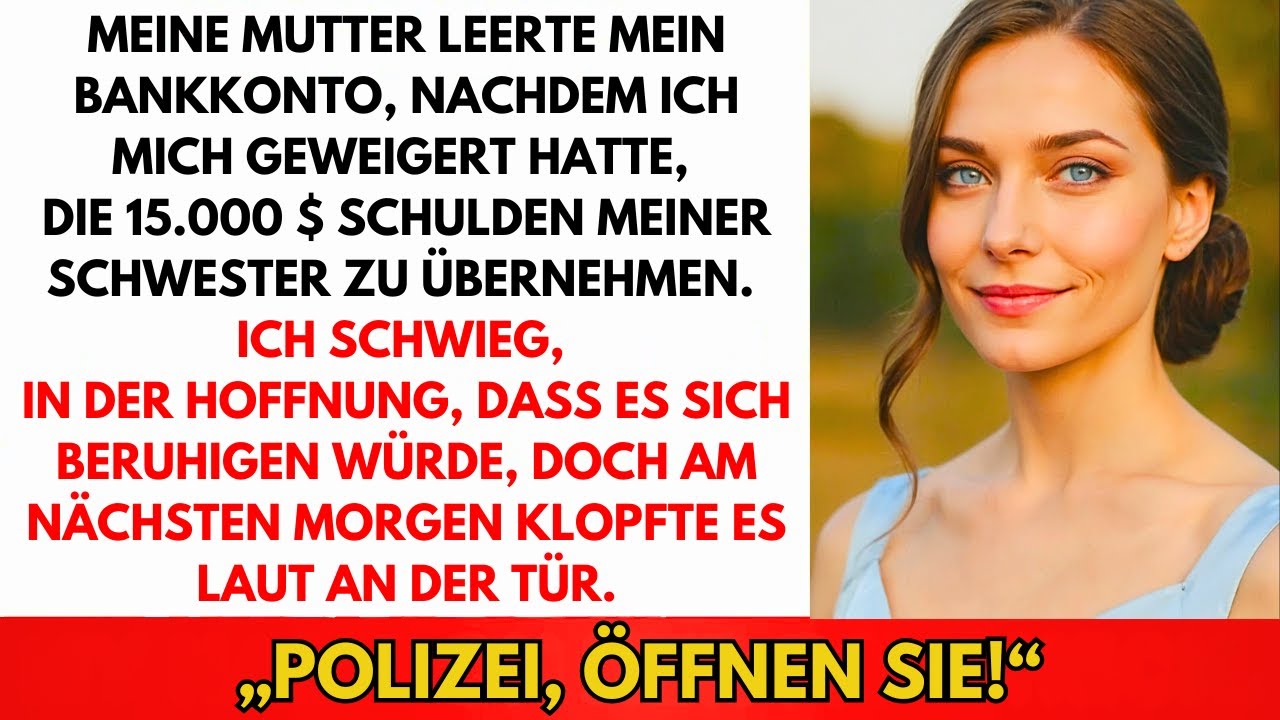 Als Ich Die 14K€ Schulden Meiner Schwester Nicht Zahlte, Leerte Meine Mutter Mein Konto Über Nacht