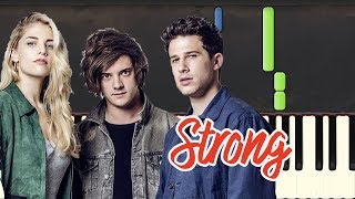 🎹 london grammar - strong (Piano Tutorial Synthesia)❤️♫