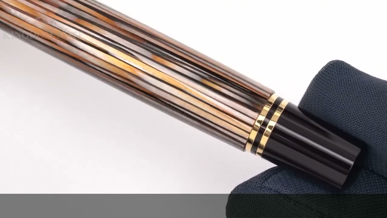 Pelikan M400 brown-stripes EF-nib 茶縞 極細字 Pelikan ペリカン 万年筆 スーベレーン M400 茶縞 EF - YouTube