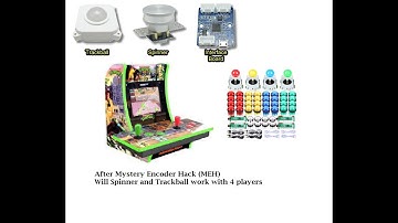 After Mystery Encode hack - TMNT Countercade, I got Spinner, Trackball working+4 players