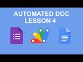 Automate order form using Google Docs with a Google Form