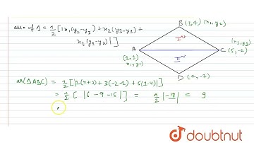 (1, 1), (3, 4), (5, –2) and (4, –7) are vertices of a quadrilateral then find its area.  | CLASS...