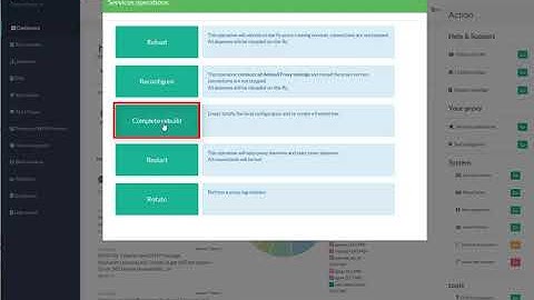 How to perform a complete proxy reconfiguration