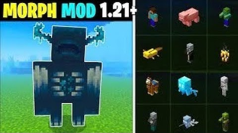 MORPH MOD FOR MINECRAFT PE 1.20/1.21 || MORPH INTO ANY MOB