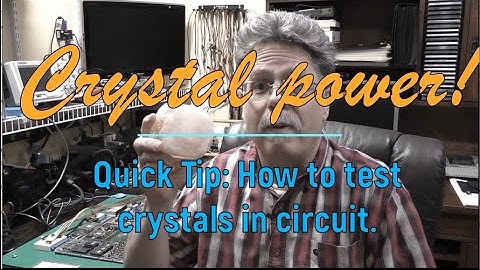 C128 Crystal Power - How to test crystals in circuit.