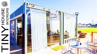 Shipping Container Restaurant complex | Tiny House Interiors
